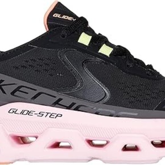 🔥 Skechers Glide-Step Slip-Ins Women’s Sneakers – Black Pink Size 9 NWT 👟 - Picture 2 of 6